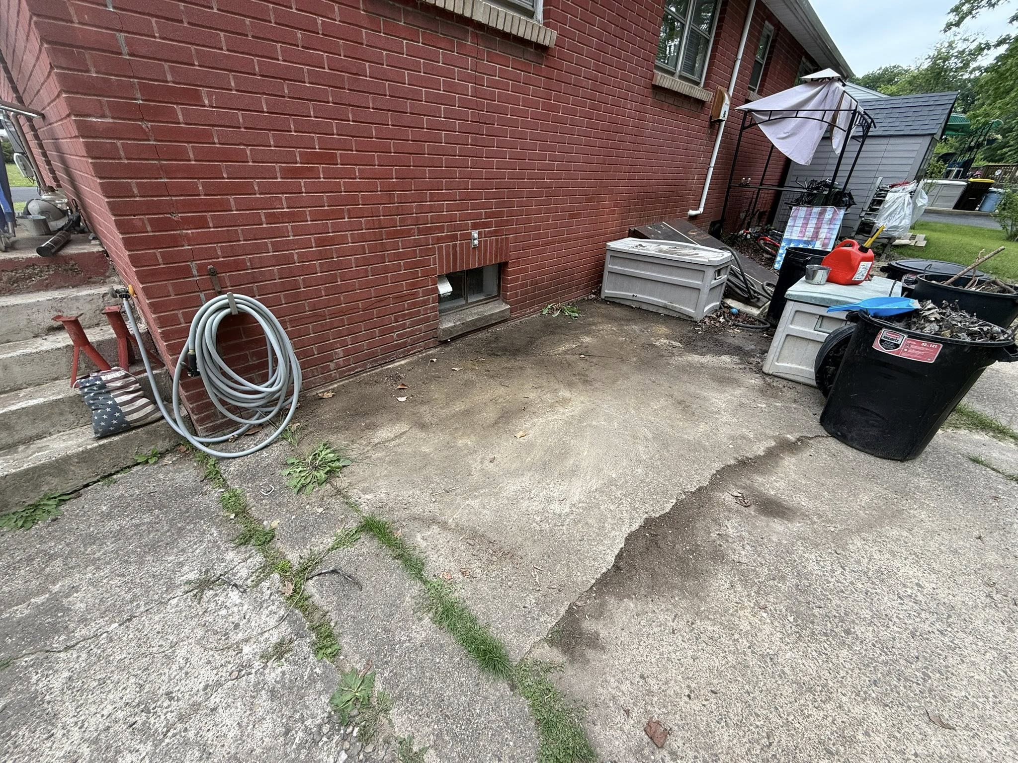 Before - cluttered space